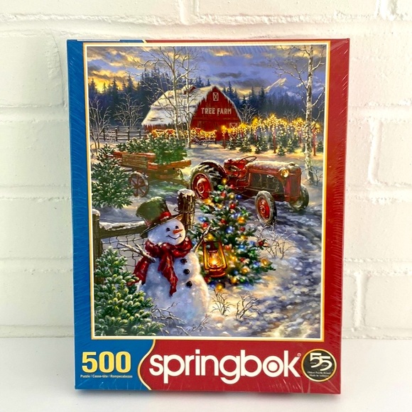 Unopened Springbok 500 Piece Christmas Puzzle - Picture 1 of 4